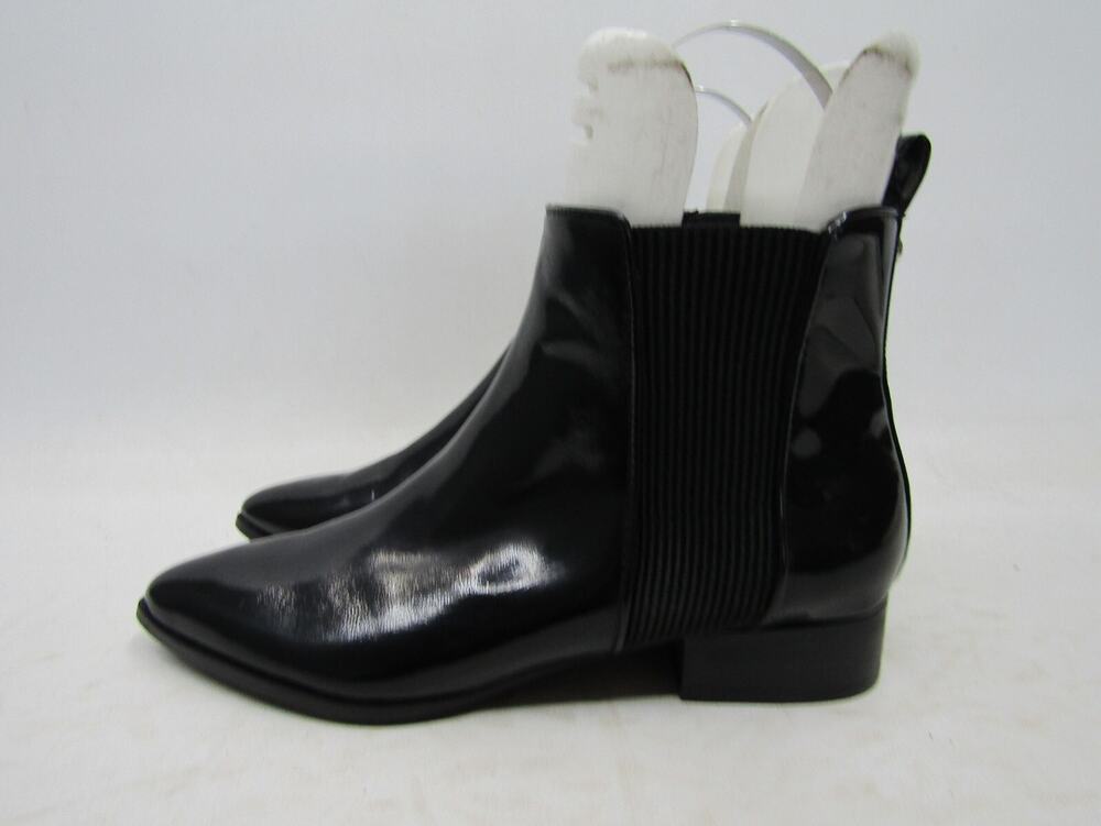 DKNY Womens Size 6.5 Black Leather Zip Ankle Fashion Boots Bootie